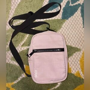Brixley Mauve Pink Canvas Crossbody Sling Utility Bag